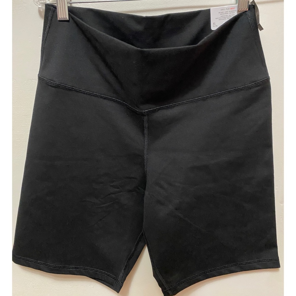 AERIE HI RISE CHILL PLAY MOVE BIKE SHORT BLACK